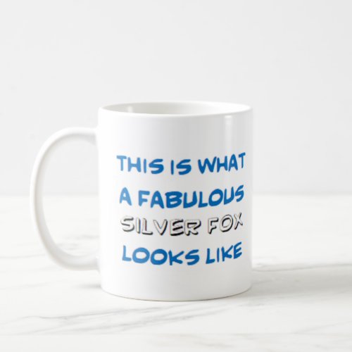 silver fox fabulous coffee mug