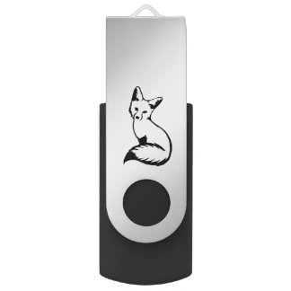 Silver Fox Flash Drive