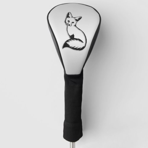 Silver Fox Golf Head Cover