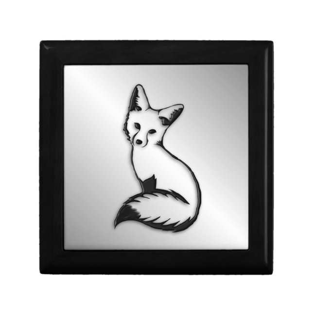 Silver Fox Jewelry Box (Front)