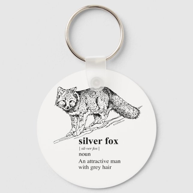 SILVER FOX KEYCHAIN (Front)