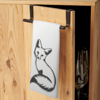 Silver Fox Kitchen Towel