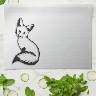 Silver Fox Kitchen Towel
