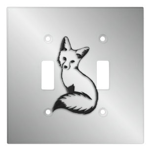 Silver Fox Light Switch Cover