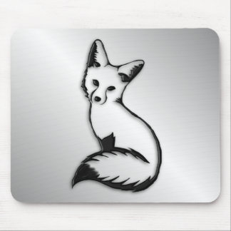 Silver Fox Mouse Pad