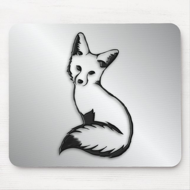 Silver Fox Mouse Pad (Front)