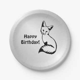 Silver Fox Paper Plates