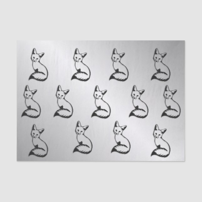 Silver Fox Tissue Paper (Front)