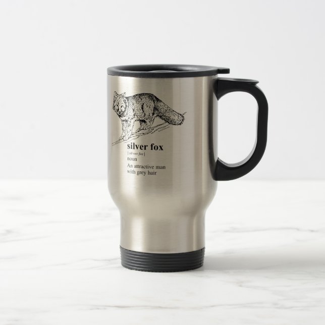 SILVER FOX TRAVEL MUG (Right)