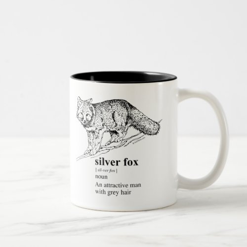 SILVER FOX Two_Tone COFFEE MUG