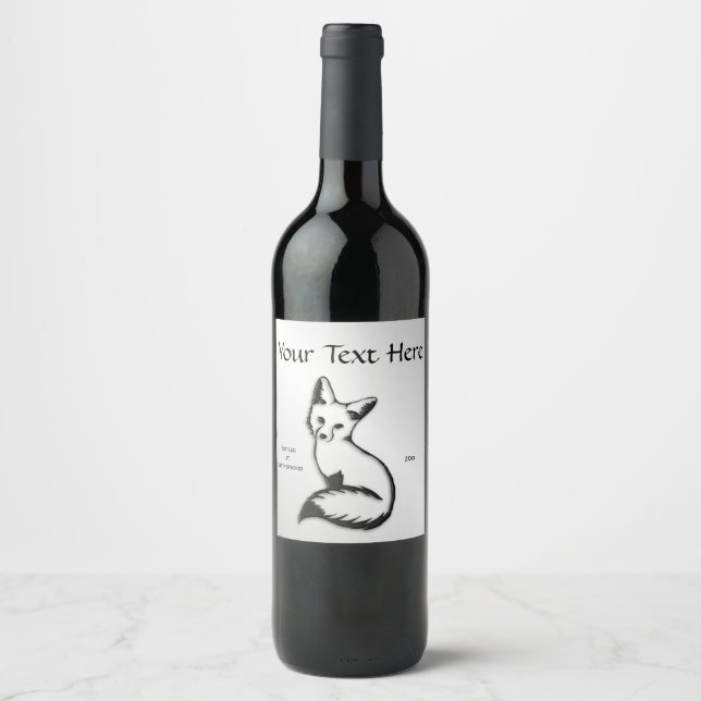 Silver Fox Wine Label (Front)