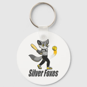 Silver Foxes Softll Keychain