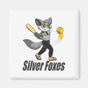 Silver Foxes Softll Magnet