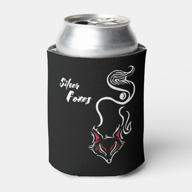 Silver Foxes Stubby Holder Can Cooler (Can Front)