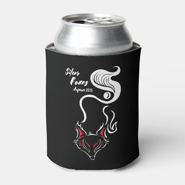 Silver Foxes Stubby Holder Can Cooler (Can Front)