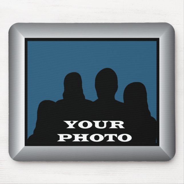 Silver Frame Your Photo Mousepad (Front)