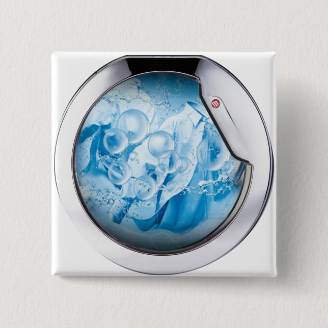 silver framed washing machine animated button (Front)