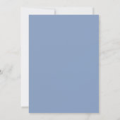 Silver Frills Light Blue and Gray Virtual Wedding Invitation (Back)