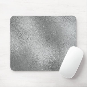 Silver g shimmering iridescent abstract background mouse pad