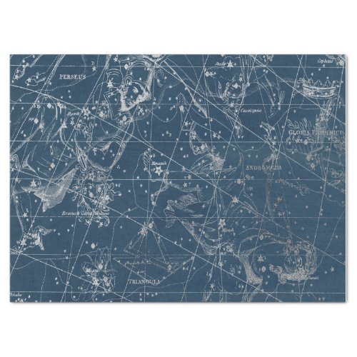 Silver Galaxy Star Map Series Design 1 Tissue Paper