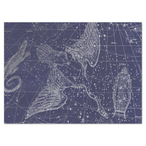 Silver Galaxy Star Map Series Design 5 Tissue Paper