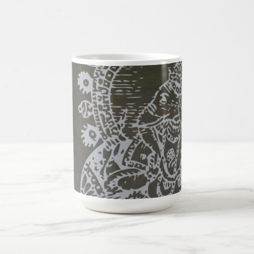 Silver Ganesh Mug _ add your own name or text