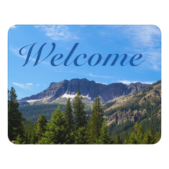 Silver Gate Montana Welcome Door Sign (Contemporary Front)