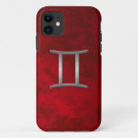 silver gemini - red iPhone 11 case