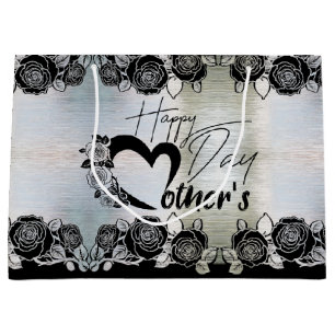 Silver Gift Bag for Mother's Day