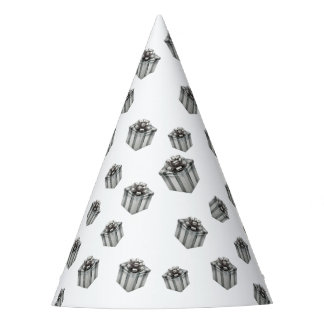 Silver Gift Boxes Elegant Holiday Premium Party Party Hat