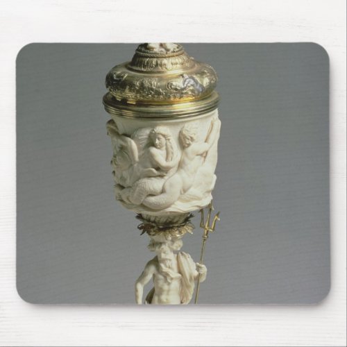 Silver gilt and carved ivory goblet mouse pad