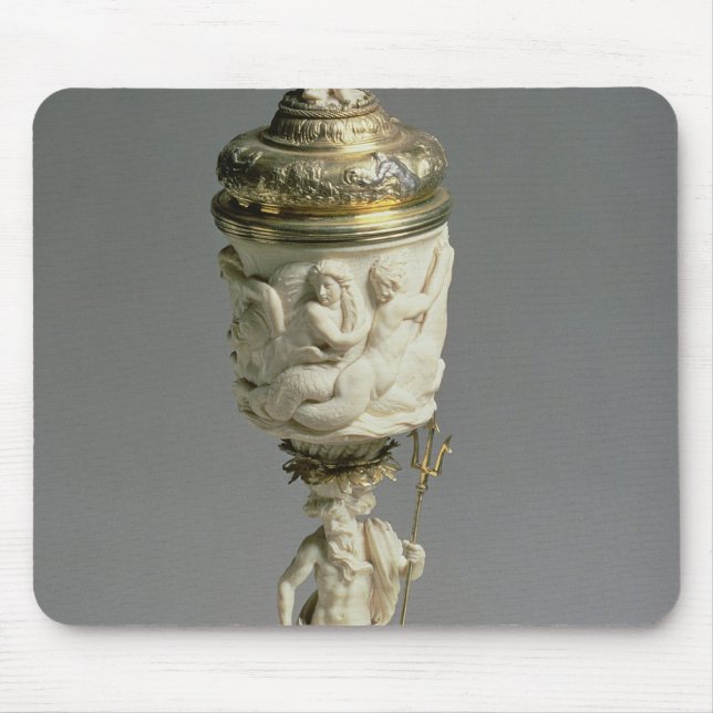 Silver gilt and carved ivory goblet mouse pad (Front)