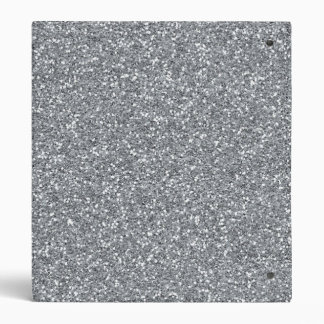 Silver Glitter 3 Ring Binder