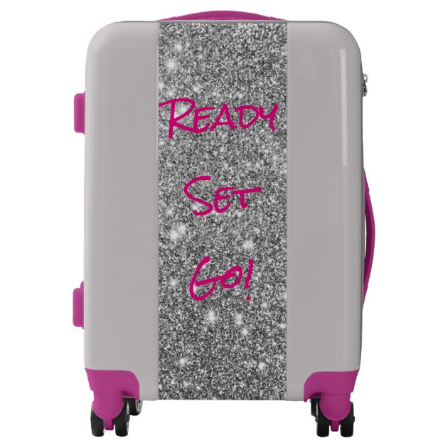 glitter luggage sets