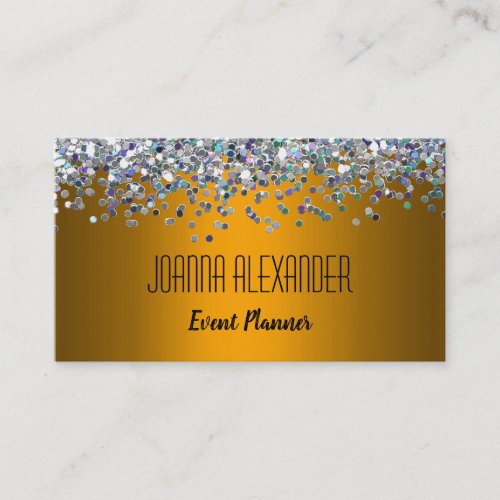 Silver Glitter and Gold