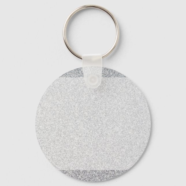 Silver glitter blank template keychain (Front)