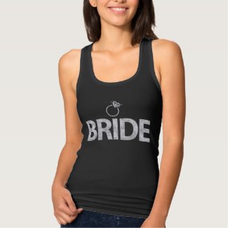 Silver Glitter Bride Shirt For Bachelorette Party