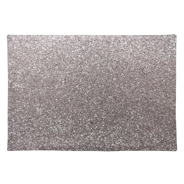Silver glitter cloth placemat (Front)