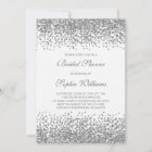 Silver Glitter Confetti Bridal Shower