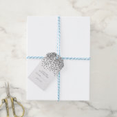 Silver Glitter Confetti Party Tags (With Twine)