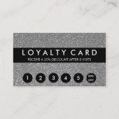 Silver Glitter Customer Loyalty (Front)