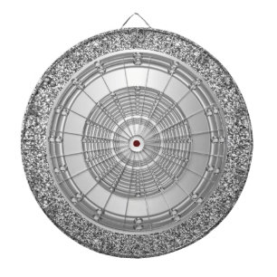 Silver Glitter Dartboard