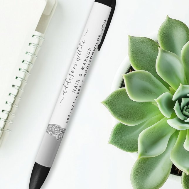 Silver Glitter Diamonds Glam Business Pen (Creator Uploaded)