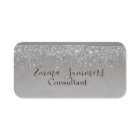 Silver Glitter Drips Custom Consultant Business