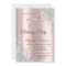 Silver Glitter Drips Rose Gold 75th Birthday  Invi