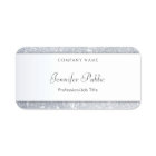 Silver Glitter Elegant Handwritten Name Script