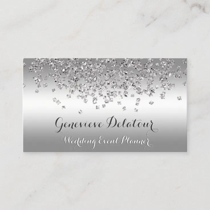 elegant event planner business cards