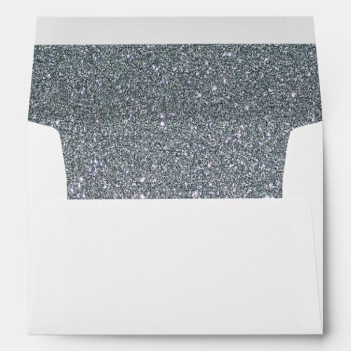 Silver Glitter Envelope