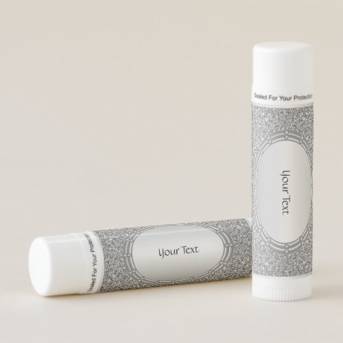 Silver Glitter Frame Lip Balm