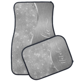 Glitter car online mats